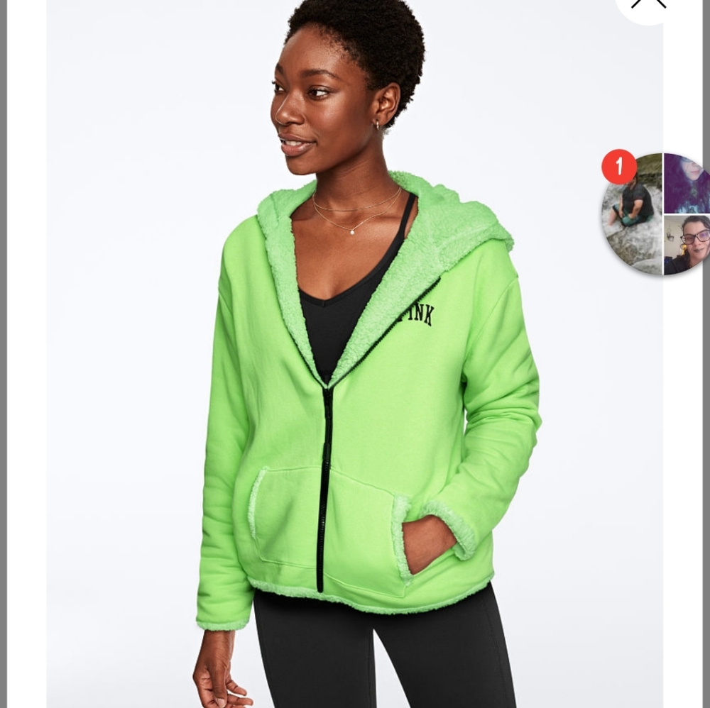 Fleece zip up hoodie